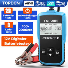 TOPDON AB101 12V Auto Batterietester KFZ Batterieprüfer Akku Ladeprüfer Digital