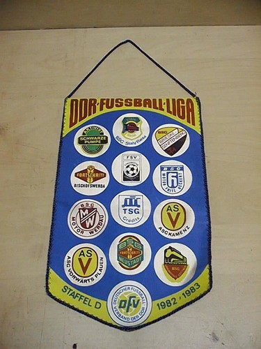 Ddr fußball liga - fußball, wimpel
