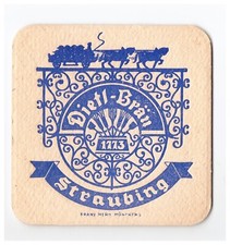 Alter Brauerei-Bierdeckel "Dietl-Bräu , Straubing"