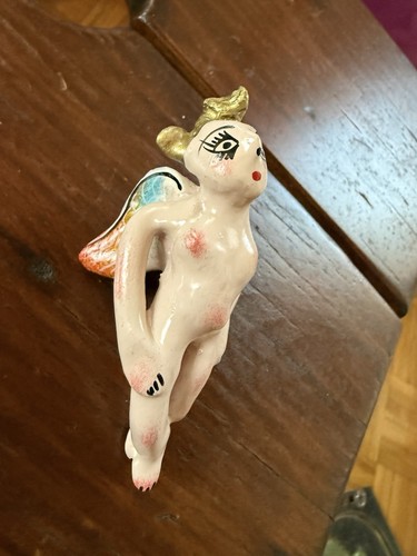 Vintage keramik figur fee - vintage,