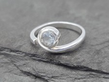 Bergkristall ring aus 925 - bergkristall,