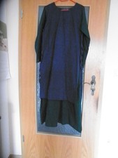 Mittelalter,Kleid/dunkelgrün+Überkleid/dunkelblau,Gr.36,Markenware,BW,neuwertig