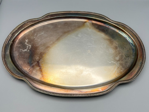 Vintage serviertablett oval - vintage,