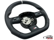 AUSTAUSCH Lenkrad Lederlenkrad Multifunktion AUDi A5 8T Coupe ABGEFLACHT S-Line