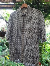 Sommerhemd, D&H, Herren Gr L,  Seersucker, Kurzarm