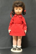 Alte 48cm große Käthe Kruse Puppe Stoffpuppe Mädchen Schildkröt ? Puppen dolls