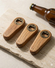 Flaschenöffner Holz Massiv