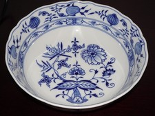 MEISSEN Zwiebelmuster seltene tiefe Schüssel 22 cm x 7,2 cm in 1.Wahl