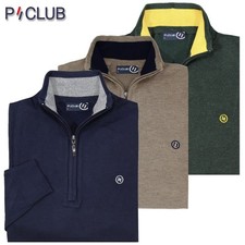 Herren Pullover Pulli Half Zip