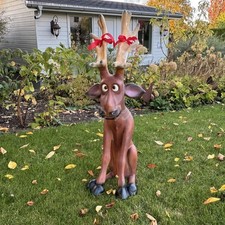 ELCH RENTIER RUDI 101 cm Deko Garten Tier Figur WEIHNACHTEN Weihnachtsdekoration