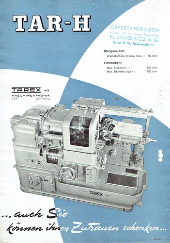 Tarex maschinenfabrik genf - tarex,