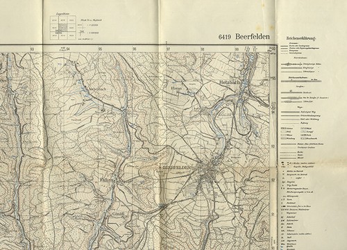 Landkarte hessen odenwald - landkarte,