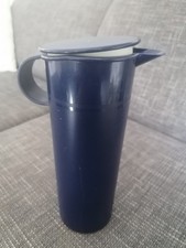 Tupperware Preludio 1 Liter Kanne blau mit Gebrauchsspuren