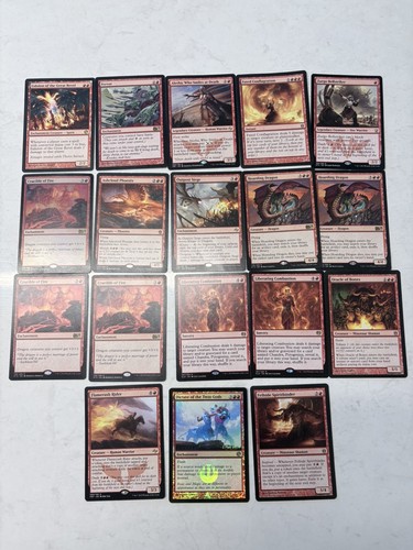 Mtg red foil lot dictate - mtg,