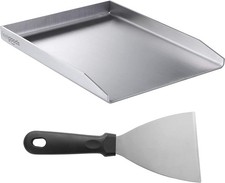 Edelstahl Grillplatte 30x40 cm für Kohle- und Gasgrills - Gleichmäßige Hitzevert