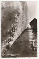 AK  Nordseebad Baltrum  ,   Sturmflut    alt !!