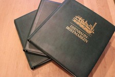 Eisenbahn Briefmarken Sammlung in 3 Lindner Alben postfrisch (S300)
