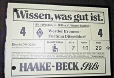 Orig. Sammler TICKET Werder