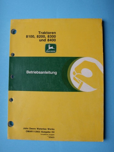 John deere betriebsanleitung - deere,