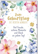 Geburtstag Blumenrahmen Freude
