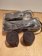 Bandagen schwarz aus Fleece Pferd