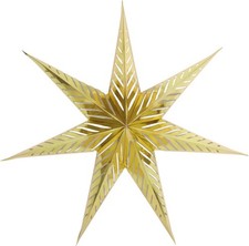 TrendLine Deko Papierstern Ø 70 cm gold  Weihnachtsstern