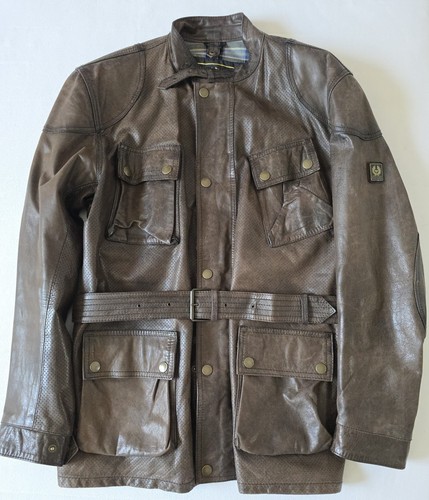 Belstaff leder jacke - leder,