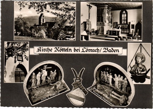 Lorrach kirche rotteln - ak,