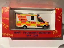 Rietze Mercedes Sprinter Notarzt Feuerwehr München 1:87