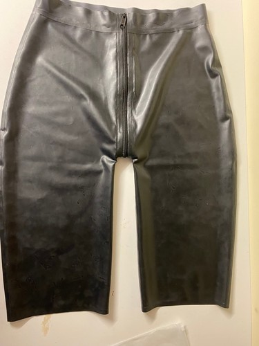 Latex gummi bermuda mit - latex, zip