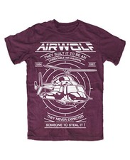 Airwolf T-Shirt BURGUND