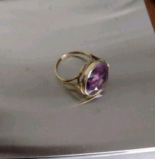 Echt Gold AMETHYST Ring 585er