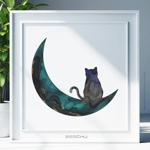 Katzen tiere v39 schablone - tiere,