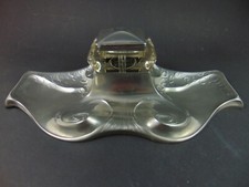 Jugendstil Zinn Tintenfaß von