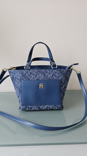 Tommy hilfiger handtasche blau - tommy,