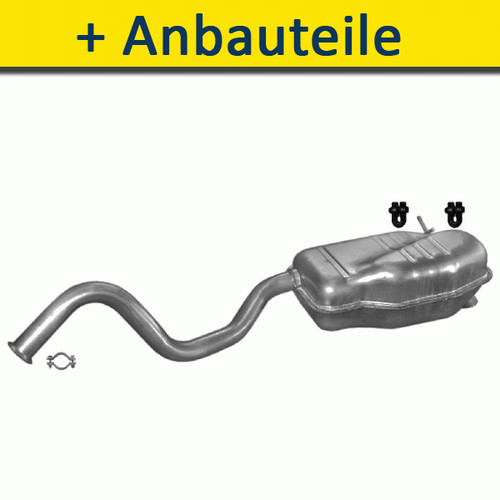 Endtopf auspuff für renault - endtopf, auspuff+