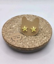 Ohrringe Ohrstecker Seestern Gelb