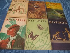 Kosmos , 6  Magazine  von  1957 , Natur und Leben , Nostalgie , Reklame , selten
