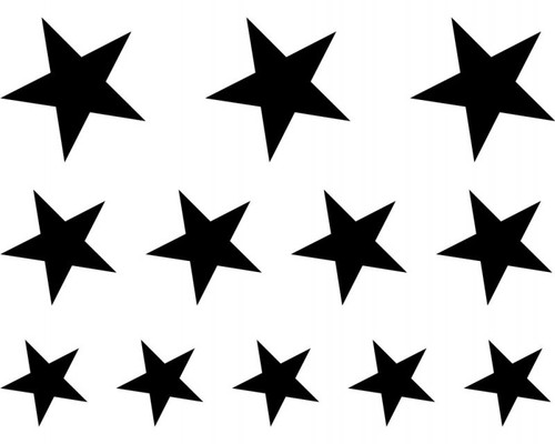 Wandsticker sterne set - wandsticker,