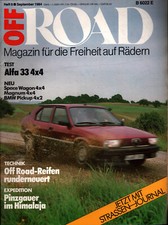 Zeitschrift Off Road #9 von 1984 Alfa 33 Magnum Space Wagon Pinzgauer BMW Pick u
