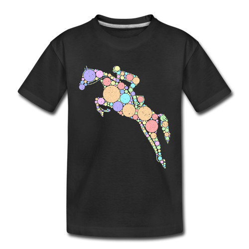 Pferd und reiterin - und, t-shirt