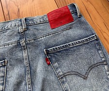 100%ORIG LEVIS ENGINEERED LEJ 502 JEANS RIPPED GR. W30 L34 STRETCH CW-4418 RED