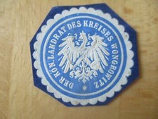 (34246) Siegelmarke - Landrat Kreis Wongrowitz