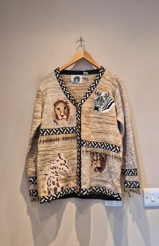 Vintage bestickte safari tier - vintage,