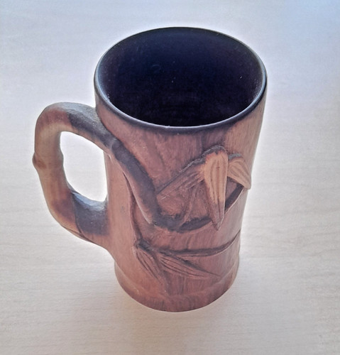 Holz becher mit einem - holz,