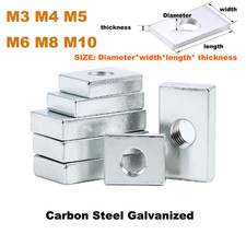 Rechteckmutter Schieber