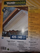 Windhager Sonnensegel Sonnenschutz Markise Garten Wintergarten 420 x 140 cm