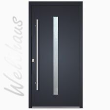 Haustür Aluminium mit Kunststoff LA144 WeltHaus Tür  Hamburg WH75 Eingangstür