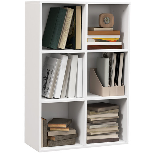 Bücherregal 6ube eiche - bücherregal, ton