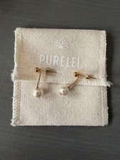 PURELEI Perlen Ohrringe Gold